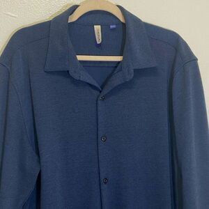 Artefact - Stretchy Navy Casual Slim Fit Shirt - Men's size XL